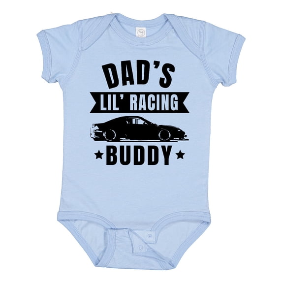 Inktastic Dads Lil Racing Buddy Boys or Girls Baby Bodysuit