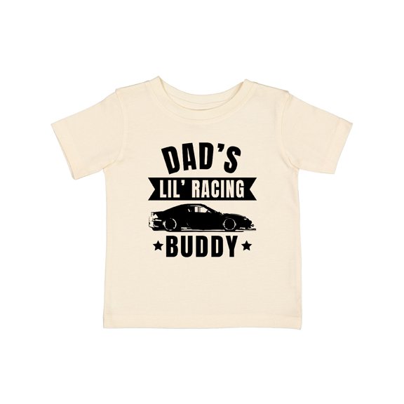 Inktastic Dads Lil Racing Buddy Boys or Girls Baby T-Shirt