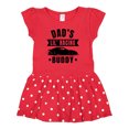 thumbnail image 1 of Inktastic Dads Lil Racing Buddy Gift Baby Girl Dress, 1 of 4