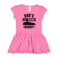 thumbnail image 1 of Inktastic Dads Lil Racing Buddy Gift Baby Girl Dress, 1 of 4