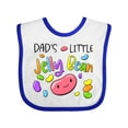 thumbnail image 1 of Inktastic Dads' Little Jellybean Cute Easter Candy Boys or Girls Baby Bib, 1 of 4