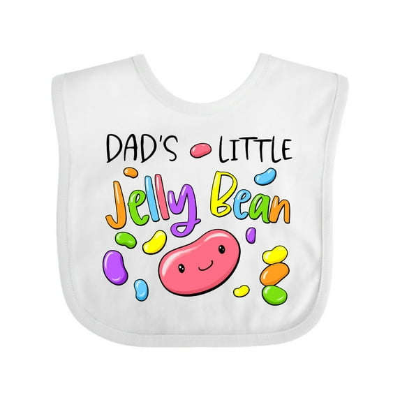 Inktastic Dads' Little Jellybean Cute Easter Candy Boys or Girls Baby Bib