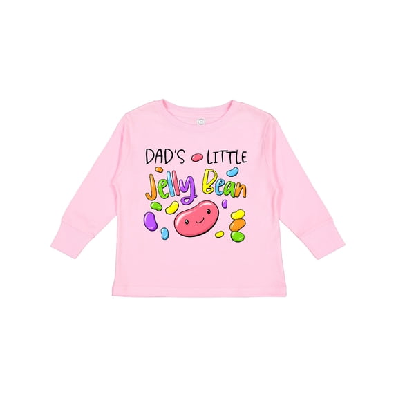 Inktastic Dads' Little Jellybean Cute Easter Candy Boys or Girls Long Sleeve Toddler T-Shirt