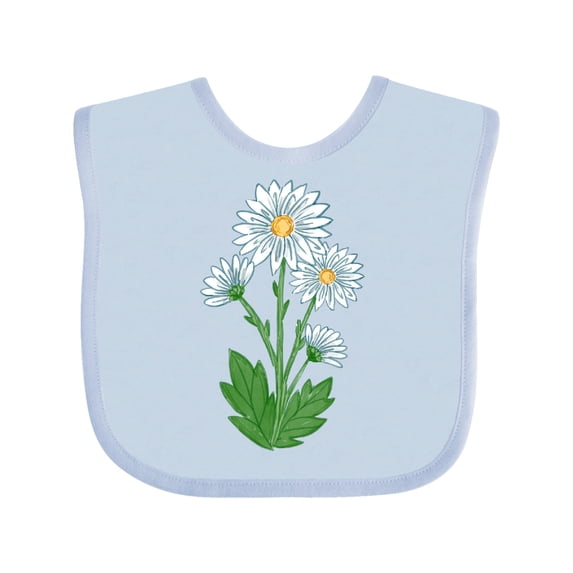 Inktastic Daisy Flower Boys or Girls Baby Bib