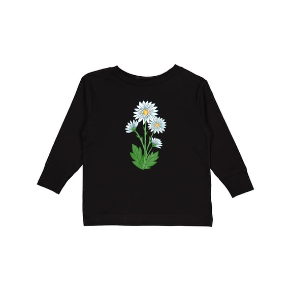 Inktastic Daisy Flower Boys or Girls Long Sleeve Toddler T-Shirt