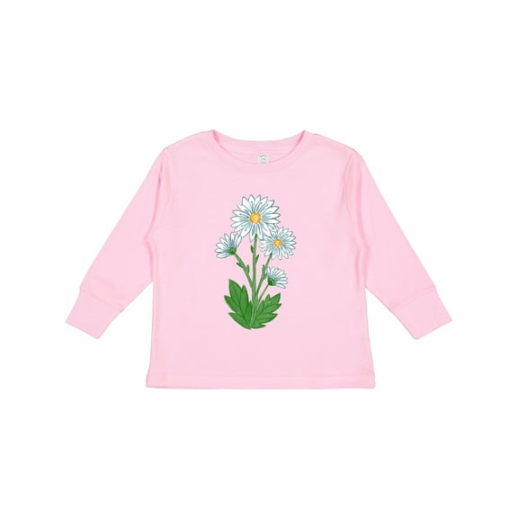 Inktastic Daisy Flower Boys or Girls Long Sleeve Toddler T-Shirt