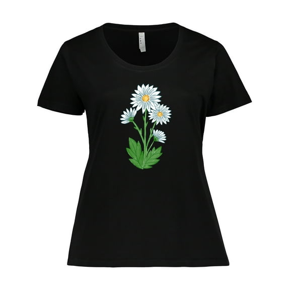 Inktastic Daisy Flower Women's Plus Size T-Shirt
