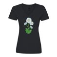 thumbnail image 1 of Inktastic Daisy Flower Women's V-Neck T-Shirt, 1 of 5