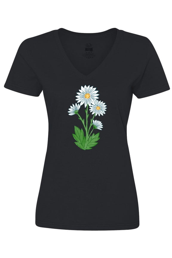 Daisy Flower Women's V-Neck T-Shirt