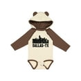 thumbnail image 1 of Inktastic Dallas Texas City Skyline with Grunge Boys or Girls Long Sleeve Baby Bodysuit, 1 of 5