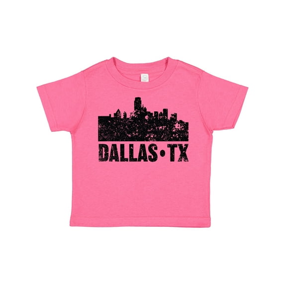 Inktastic Dallas Texas City Skyline with Grunge Boys or Girls Toddler T-Shirt