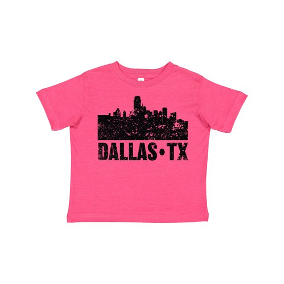 Inktastic Dallas Texas City Skyline with Grunge Boys or Girls Toddler T-Shirt