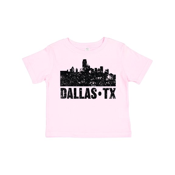 Inktastic Dallas Texas City Skyline with Grunge Boys or Girls Toddler T-Shirt