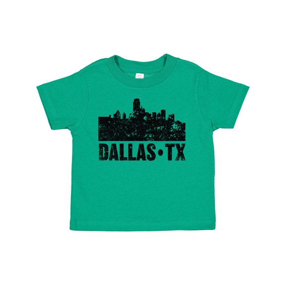 Inktastic Dallas Texas City Skyline with Grunge Boys or Girls Toddler T-Shirt