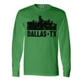 thumbnail image 1 of Inktastic Dallas Texas City Skyline with Grunge Long Sleeve T-Shirt, 1 of 5