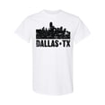 thumbnail image 1 of Inktastic Dallas Texas City Skyline with Grunge T-Shirt, 1 of 5