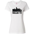 thumbnail image 1 of Inktastic Dallas Texas City Skyline with Grunge Women's T-Shirt, 1 of 5
