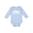 thumbnail image 1 of Inktastic Dallas Texas Skyline TX Cities Boys or Girls Long Sleeve Baby Bodysuit, 1 of 5