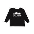 thumbnail image 1 of Inktastic Dallas Texas Skyline TX Cities Boys or Girls Long Sleeve Toddler T-Shirt, 1 of 5