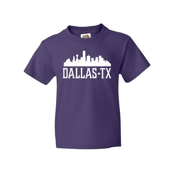 Inktastic Dallas Texas Skyline TX Cities Youth T-Shirt