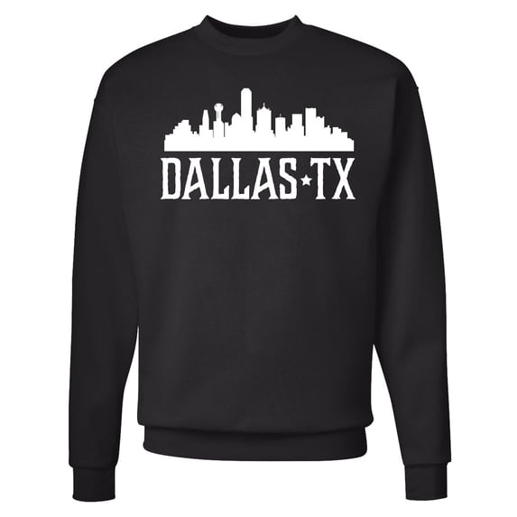 Inktastic Dallas Texas Skyline Tx Cities Adult Sweatshirt