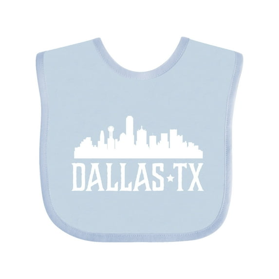 Inktastic Dallas Texas Skyline Tx Cities Boys or Girls Baby Bib