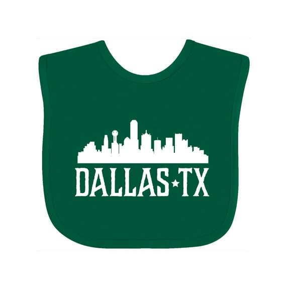 Inktastic Dallas Texas Skyline Tx Cities Boys or Girls Baby Bib