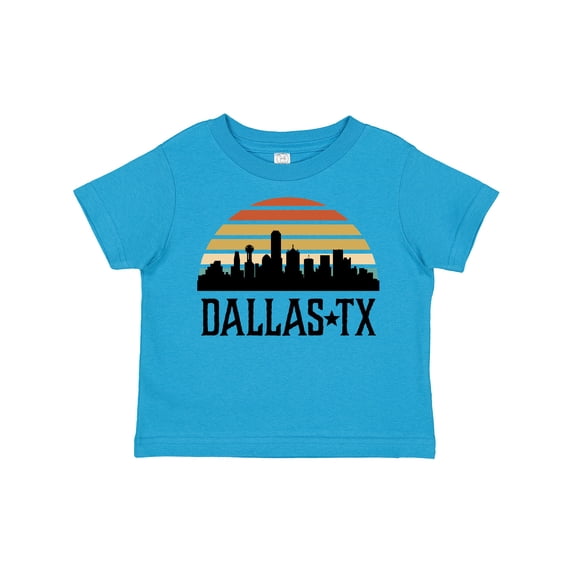 Inktastic Dallas Texas Skyline Vintage Boys or Girls Toddler T-Shirt