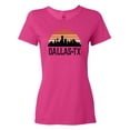 thumbnail image 1 of Inktastic Dallas Texas Skyline Vintage Women's T-Shirt, 1 of 5
