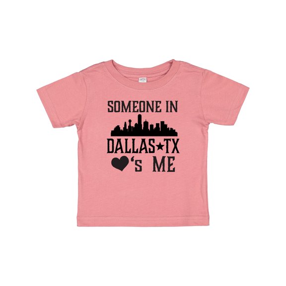 Inktastic Dallas Texas Someone Loves Me Boys or Girls Baby T-Shirt