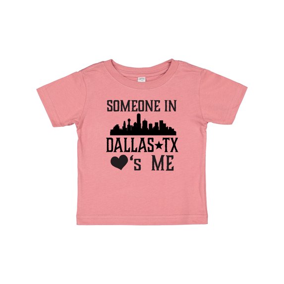 Inktastic Dallas Texas Someone Loves Me Boys or Girls Baby T-Shirt