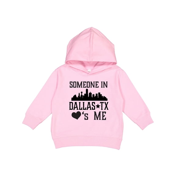 Inktastic Dallas Texas Someone Loves Me Toddler Hoodie