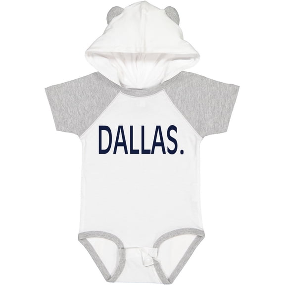 Inktastic Dallas in Blue Text Boys or Girls Baby Bodysuit