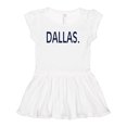 thumbnail image 1 of Inktastic Dallas in Blue Text Girls Baby Dress, 1 of 5