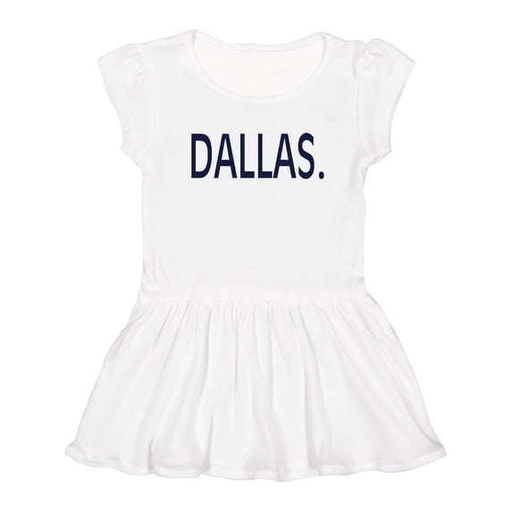 Inktastic Dallas in Blue Text Girls Toddler Dress