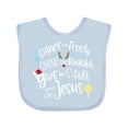 thumbnail image 1 of Inktastic Dance Like Frosty, Shine Like Rudolph, Give Like Santa Boys or Girls Baby Bib, 1 of 4