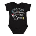 thumbnail image 1 of Inktastic Dance Like Frosty, Shine Like Rudolph, Give Like Santa Boys or Girls Baby Bodysuit, 1 of 5