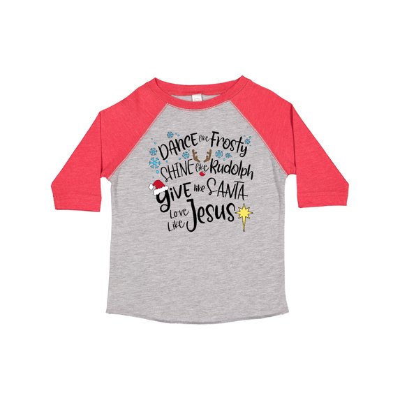 Inktastic Dance Like Frosty, Shine Like Rudolph, Give Like Santa Boys or Girls Toddler T-Shirt
