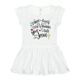thumbnail image 1 of Inktastic Dance Like Frosty, Shine Like Rudolph, Give Like Santa Girls Toddler Dress, 1 of 5