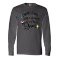 thumbnail image 1 of Inktastic Dance Like Frosty, Shine Like Rudolph, Give Like Santa Long Sleeve T-Shirt, 1 of 4