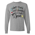 thumbnail image 1 of Inktastic Dance Like Frosty, Shine Like Rudolph, Give Like Santa Long Sleeve T-Shirt, 1 of 5
