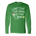 thumbnail image 1 of Inktastic Dance Like Frosty, Shine Like Rudolph, Give Like Santa Long Sleeve T-Shirt, 1 of 5