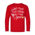 thumbnail image 1 of Inktastic Dance Like Frosty, Shine Like Rudolph, Give Like Santa Long Sleeve Youth T-Shirt, 1 of 5