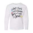 thumbnail image 1 of Inktastic Dance Like Frosty, Shine Like Rudolph, Give Like Santa Long Sleeve Youth T-Shirt, 1 of 5