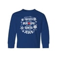 thumbnail image 1 of Inktastic Dance Like Frosty, Shine Like Rudolph, Give Like Santa, Love Like Jesus Long Sleeve Youth T-Shirt, 1 of 5