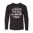 thumbnail image 1 of Inktastic Dance Like Frosty, Shine Like Rudolph, Give Like Santa, Love Like Jesus Long Sleeve Youth T-Shirt, 1 of 5