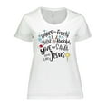 thumbnail image 1 of Inktastic Dance Like Frosty, Shine Like Rudolph, Give Like Santa Women's Plus Size T-Shirt, 1 of 5