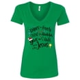 thumbnail image 1 of Inktastic Dance Like Frosty, Shine Like Rudolph, Give Like Santa Women's V-Neck T-Shirt, 1 of 5