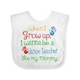 thumbnail image 1 of Inktastic Dance Teacher Like Mommy Boys or Girls Baby Bib, 1 of 4