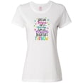 thumbnail image 1 of Inktastic Dance with Fairies, Ride a Unicorn, Swim with Mermaids Women's T-Shirt, 1 of 5